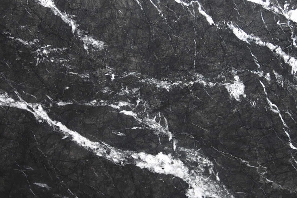 imagem de uma pedra de granito Nero Marquina